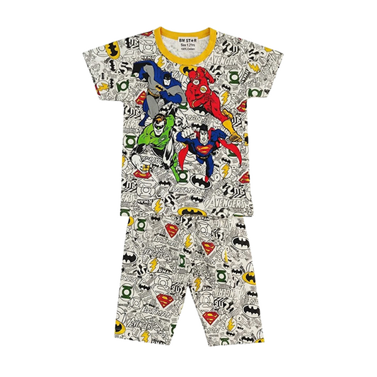 Boys DC Universe Half Sleeves Shorts Set
