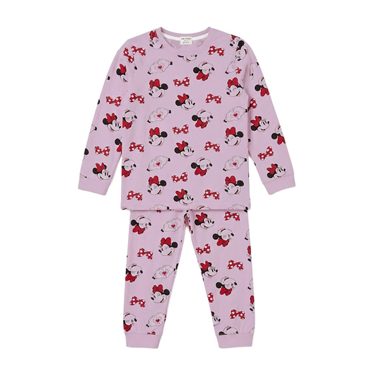 Women Minnie Mouse Full Sleeves Pyjama Set