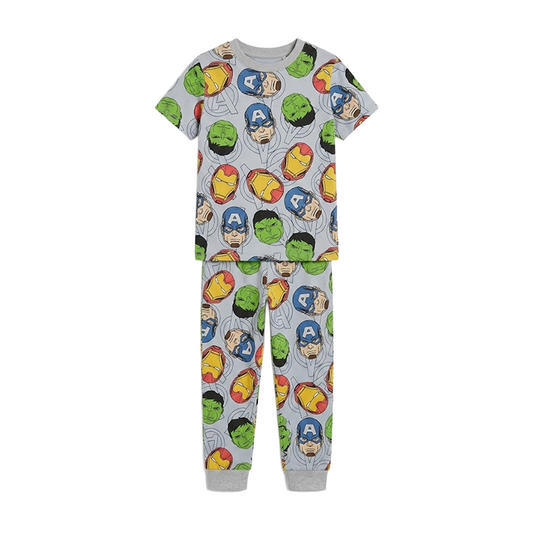 Boys Marvel Avengers Half Sleeves Pyjama Set