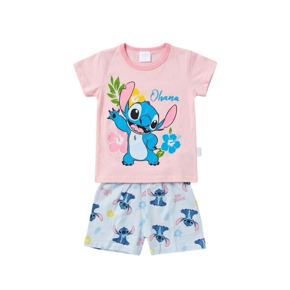 Girls Lilo & Stitch Pink T-Shirt & Shorts Set | Shop Kids Summer wear