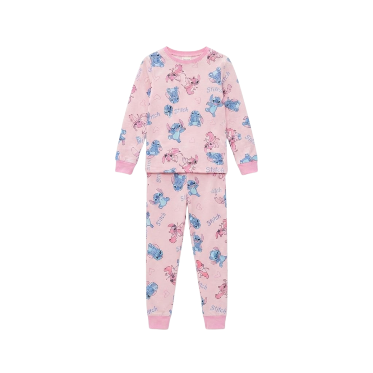Girls Stitch Pajama Set | Pink Disney Sleepwear
