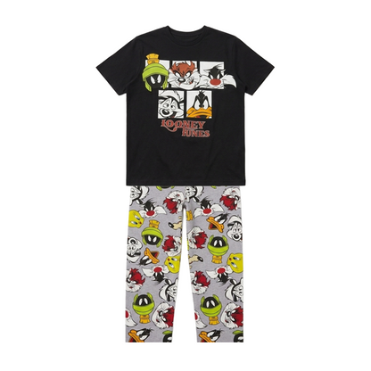 Men Loony Tunes Half Sleeves Pyjama Set