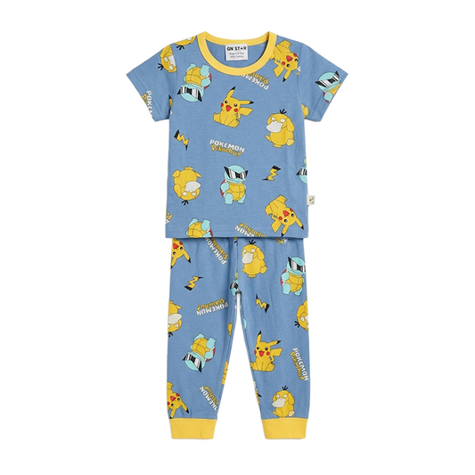 Boys Pokemon Half Sleeves Pyjama Set