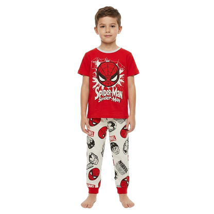Boys Spider-Man Half Sleeves Pyjama Set