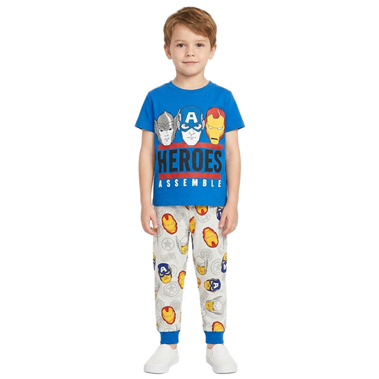 Boys Heroes Half Sleeves Pyjama Set