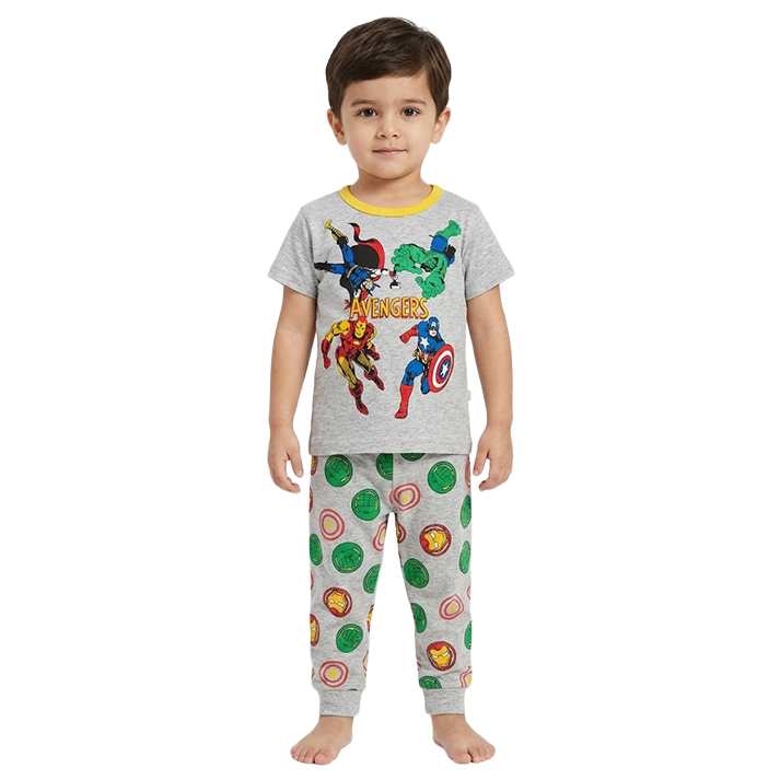 Boys Avengers Half Sleeves Pyjama Set