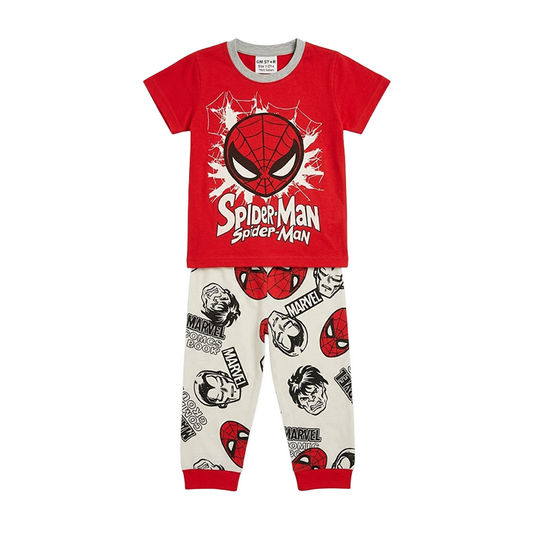 Boys Spider-Man Half Sleeves Pyjama Set