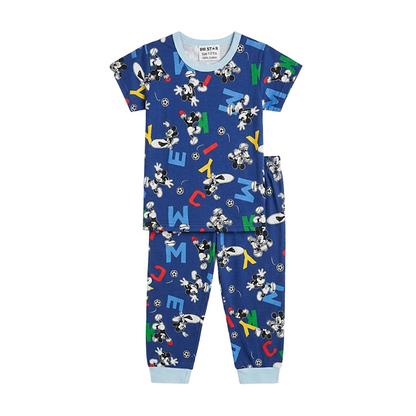 Boys Micky Mouse Half Sleeves Pyjama Set
