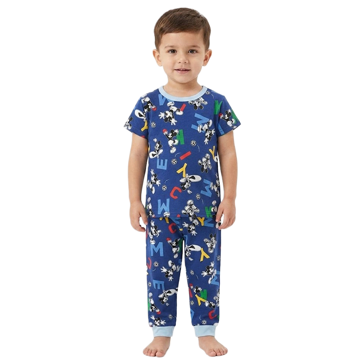 Boys Micky Mouse Half Sleeves Pyjama Set