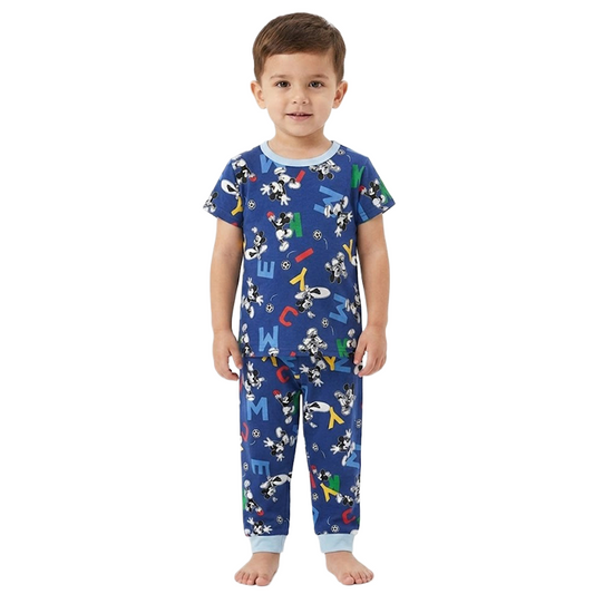 Boys Micky Mouse Half Sleeves Pyjama Set