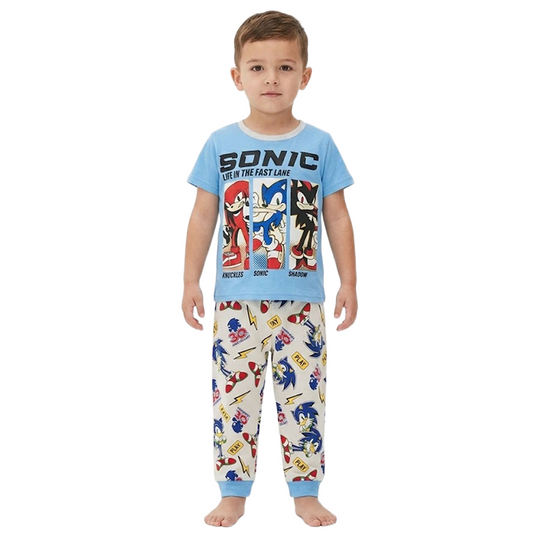 Boys Sonic Half Sleeves Pyjama Set