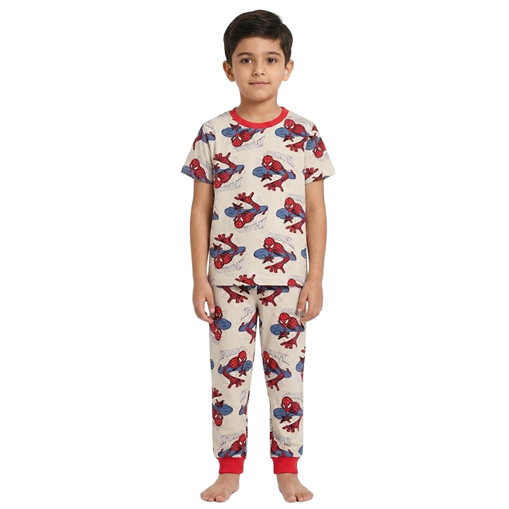 Boys Spider-Man Half Sleeves Pyjama Set