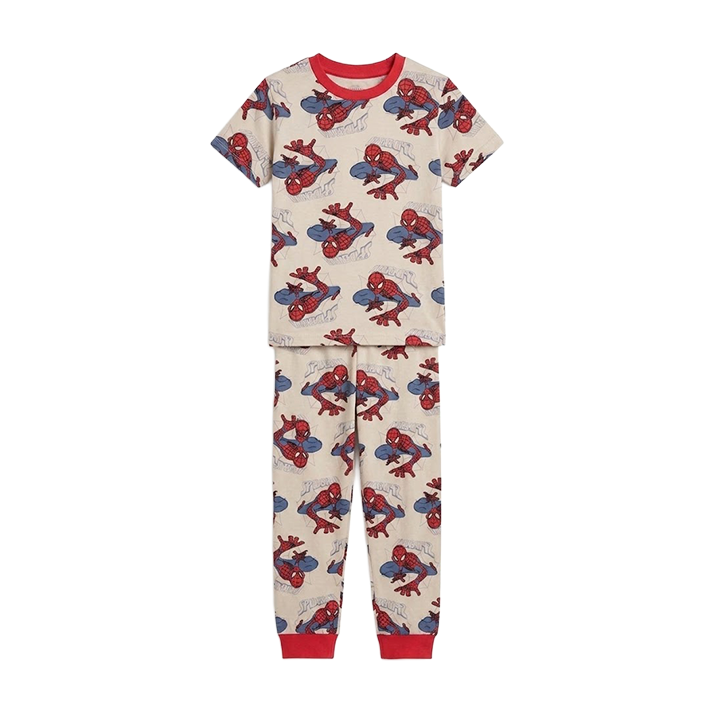 Boys Spider-Man Half Sleeves Pyjama Set