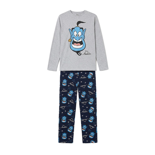 Men Genie Print Full Sleeves Pyjama Set
