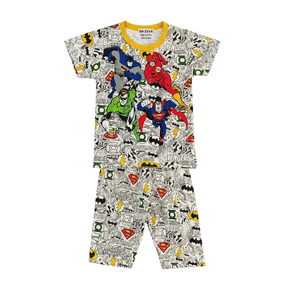 Boys DC Universe Half Sleeves Shorts Set
