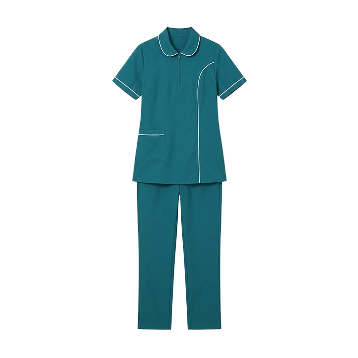 Maid's Trim Zip-Neck Uniform Set