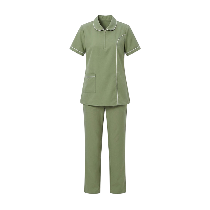 Maid's Trim Zip-Neck Uniform Set