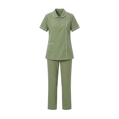 Maid's Trim Zip-Neck Uniform Set