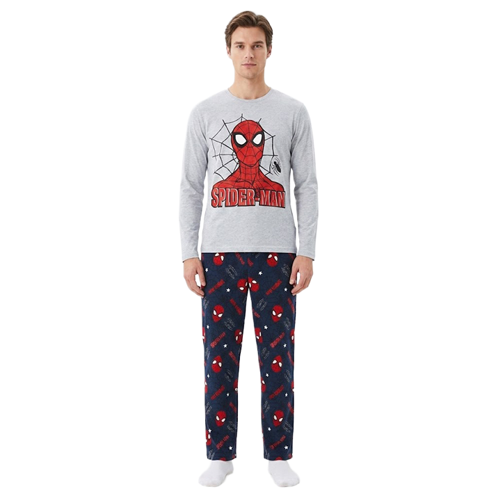 Men Full Sleeves Character Pyjama Set