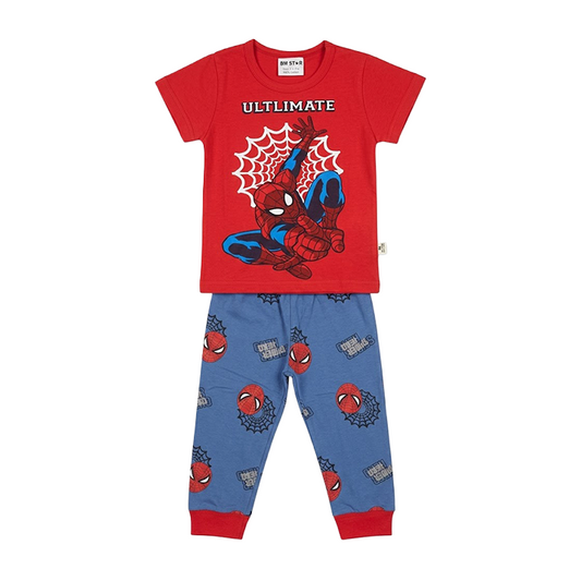 Boys Spider Man Ultimate Half Sleeves Pyjama Set