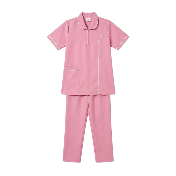 Maid's Trim Zip-Neck Uniform Set