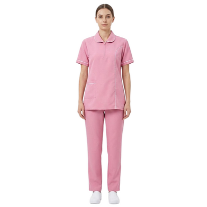 Maid's Trim Zip-Neck Uniform Set