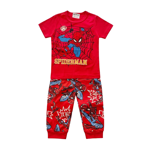 Boys Spider-Man Half Sleeves Pyjama Set