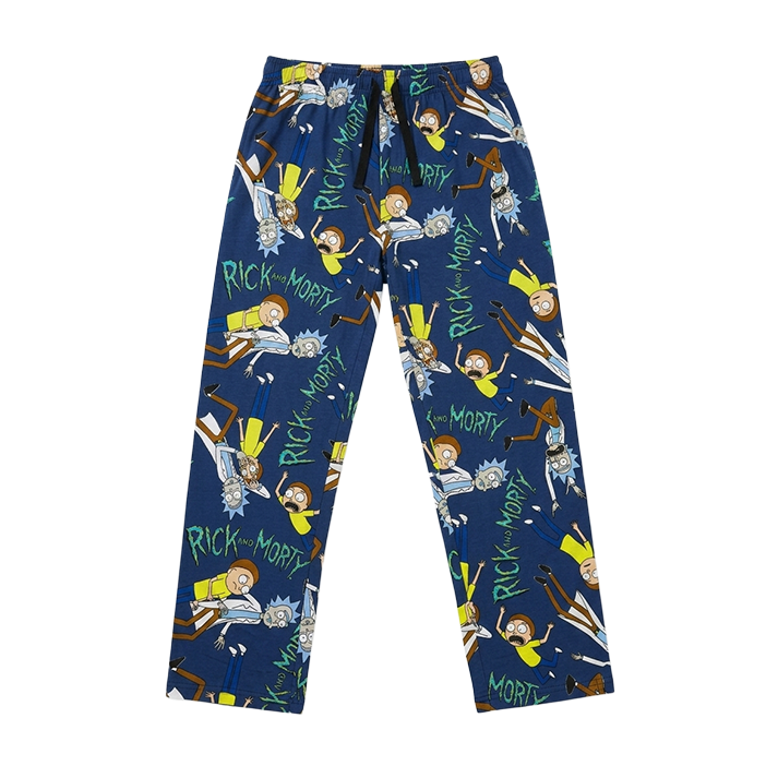 Men's Rick and Morty Relax Fit Cotton Pajama Pants
