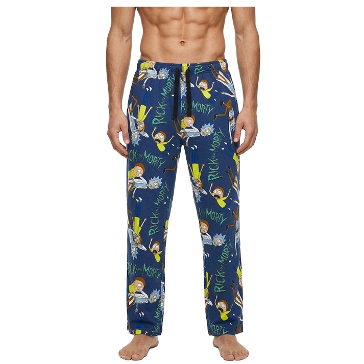 Men's Rick and Morty Relax Fit Cotton Pajama Pants