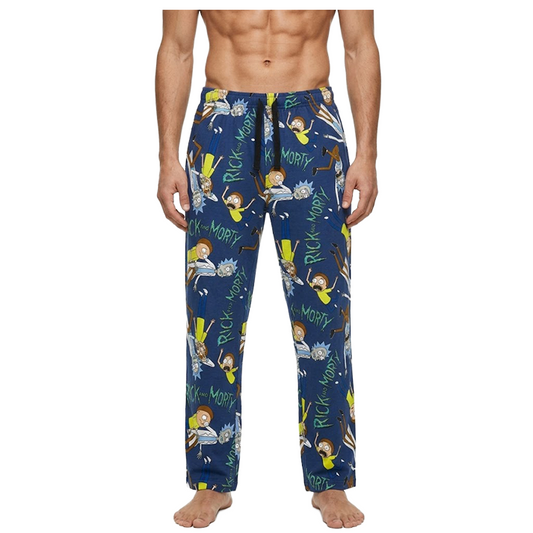 Men's Rick and Morty Relax Fit Cotton Pajama Pants