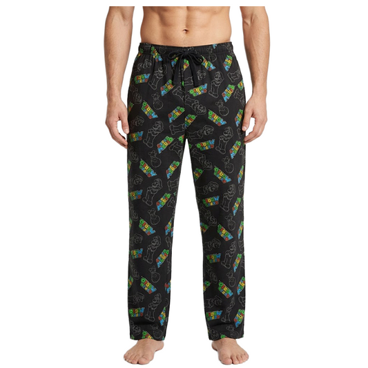Men's Super Mario Relax Fit Cotton Pajama Pants