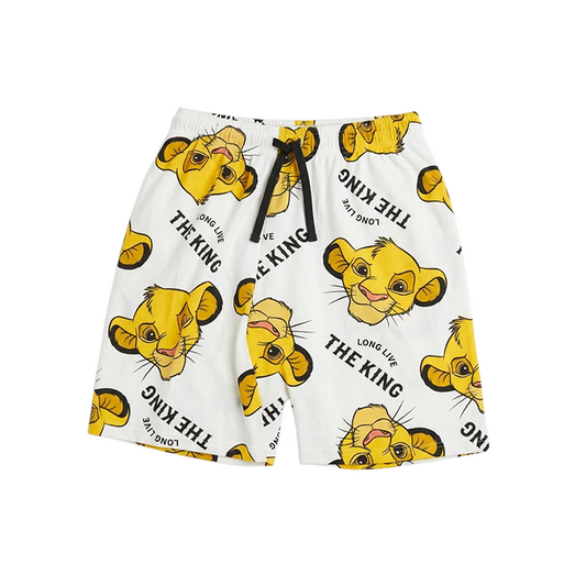 Men's Lion King Relax Fit Cotton Shorts