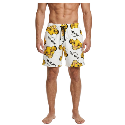 Men's Lion King Relax Fit Cotton Shorts