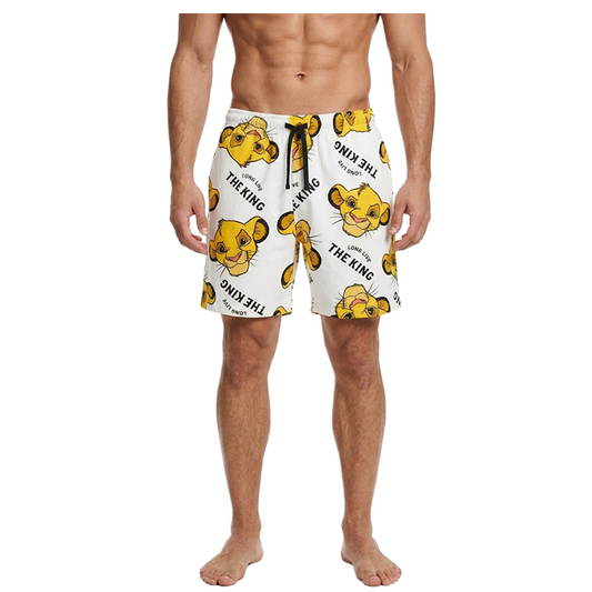 Men's Lion King Relax Fit Cotton Shorts