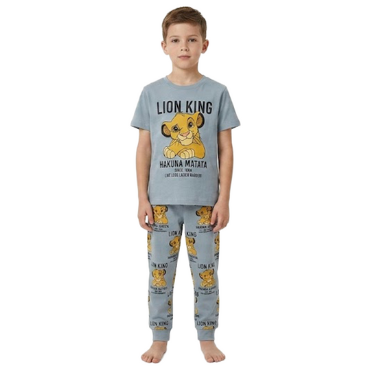 Boys Lion King Half Sleeves Pyjama Set