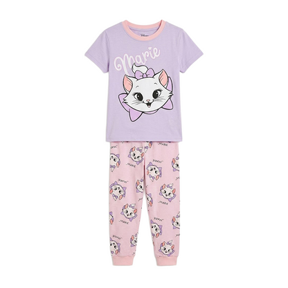 Girls Marie Character Half Sleeves Pyjama Set