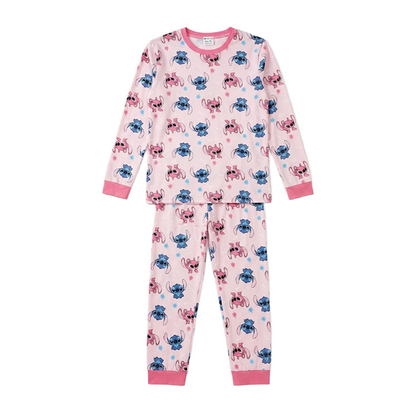 Women Lilo & Stitch Full Sleeves Pyjama Set
