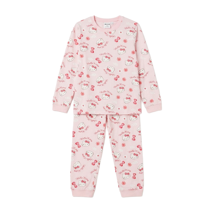 Women Hello Kitty Full Sleeves Pyjama Set