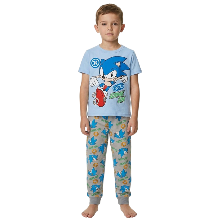 Boys Sonic Half Sleeves Pyjama Set
