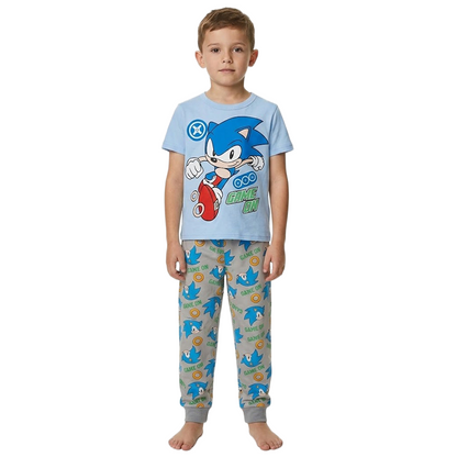 Boys Sonic Half Sleeves Pyjama Set