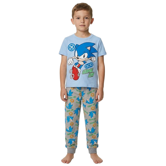 Boys Sonic Half Sleeves Pyjama Set