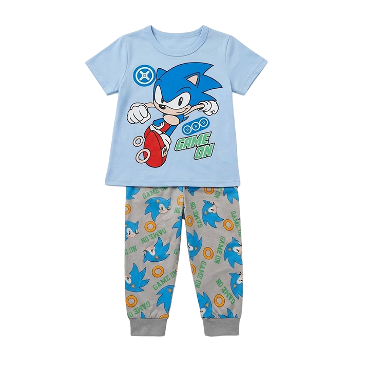 Boys Sonic Half Sleeves Pyjama Set