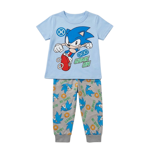 Boys Sonic Half Sleeves Pyjama Set