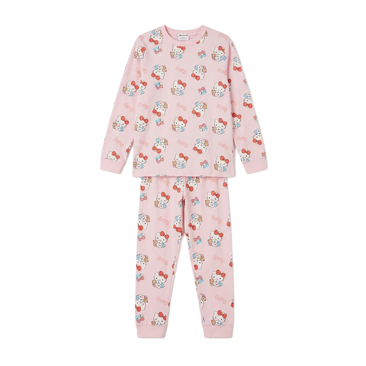 Women Sweetheart Bow Full Sleeves Pyjama Set