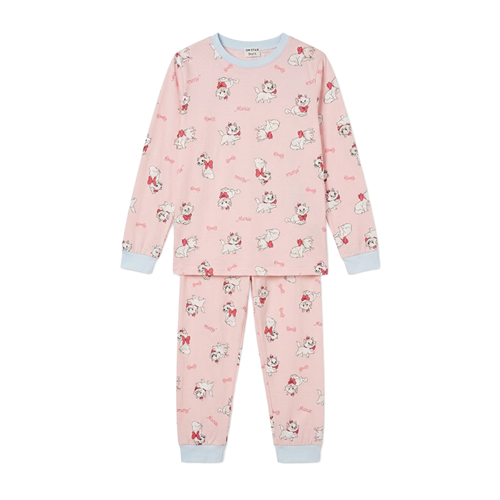 Women Kitten Print Full Sleeves Pyjama Set
