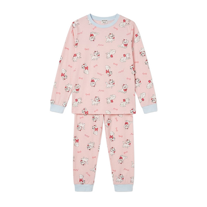Women Kitten Print Full Sleeves Pyjama Set