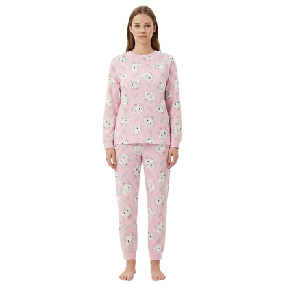 Women Marie Print Full Sleeves Pyjama Set