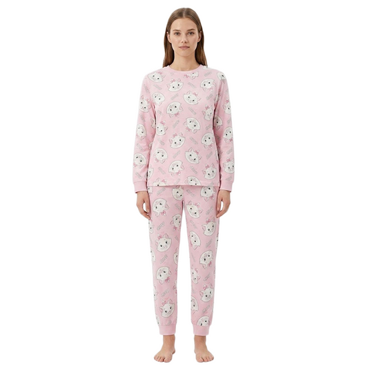 Women Marie Print Full Sleeves Pyjama Set