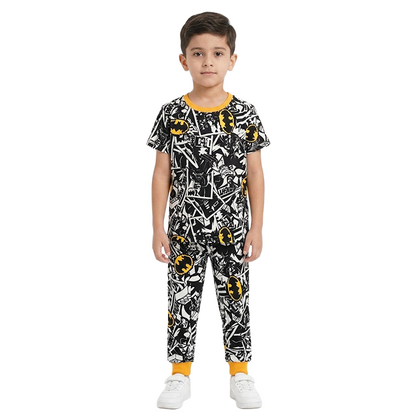 Boys Batman Half Sleeves Pyjama Set