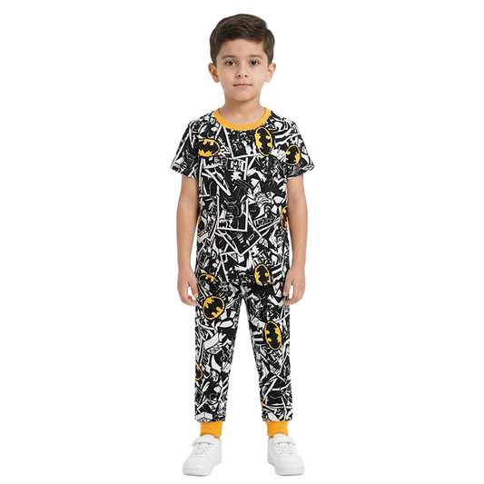 Boys Batman Half Sleeves Pyjama Set